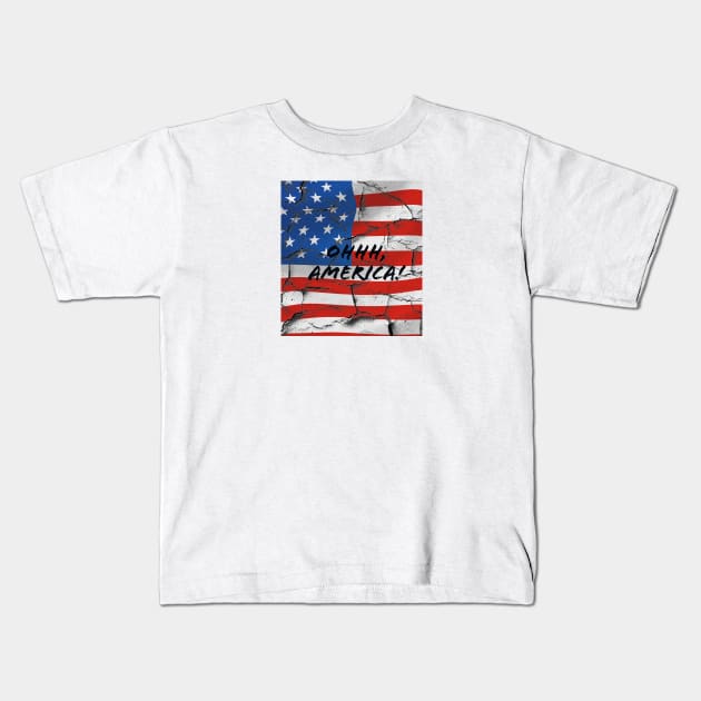 Ohhh America! Kids T-Shirt by Imaginate
